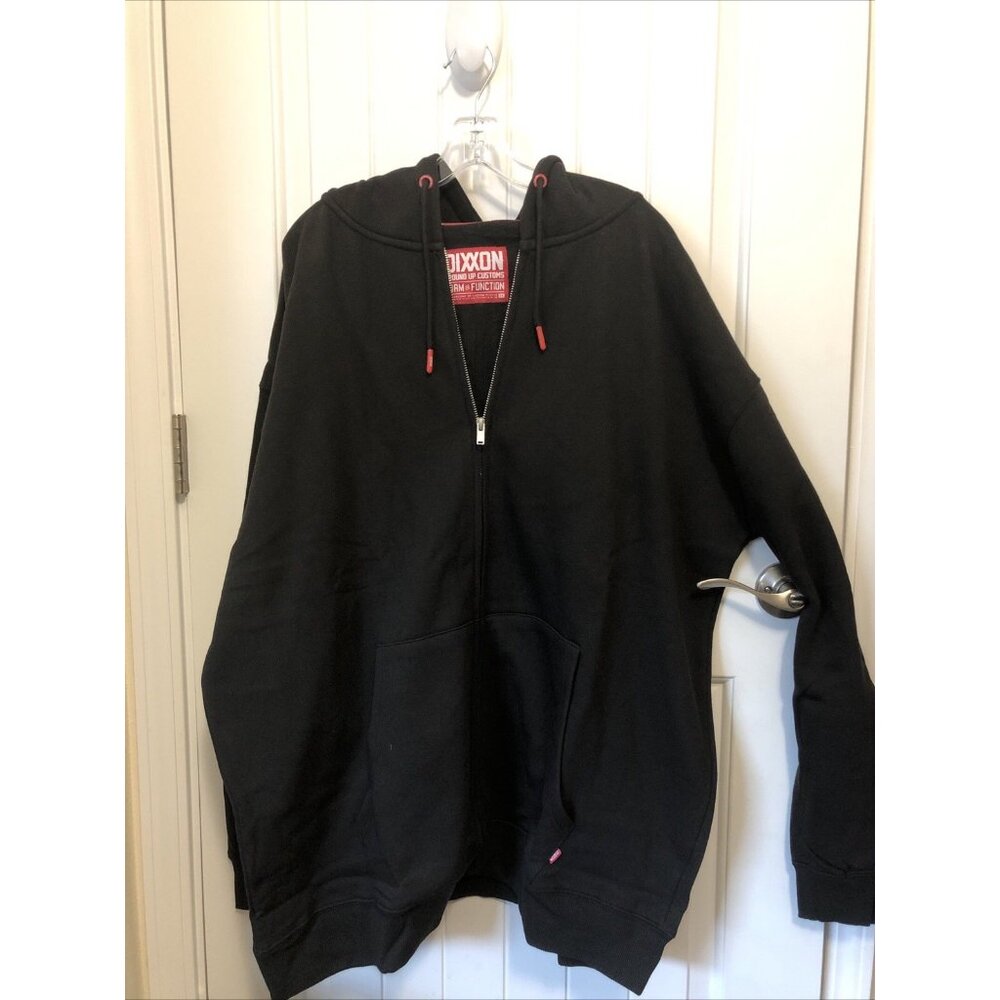 Dixxon Black Zip Up Hoodie Size 3XL
